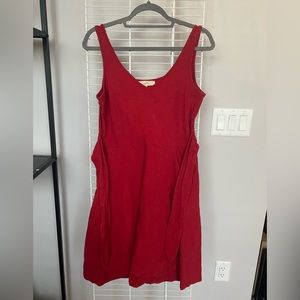 Loft Flowy Tied Waist Dress Small
